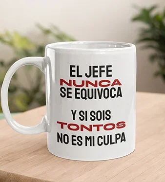 Taza El Jefe nunca se equivoca