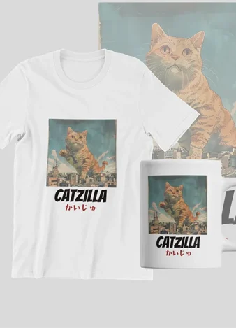 Pack Taza + Camiseta Catzilla