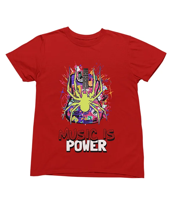 camiseta-superman-music-is-power-roja