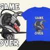 camiseta-gamer-game-over