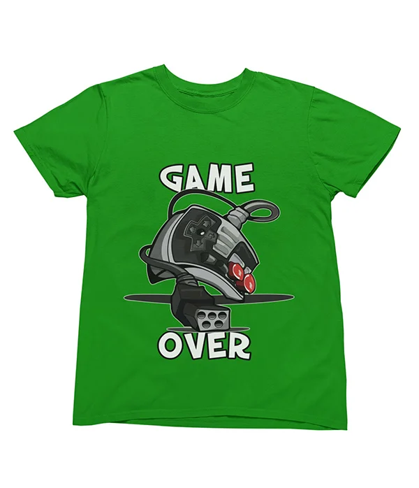 camiseta-gamer-game-over-verde
