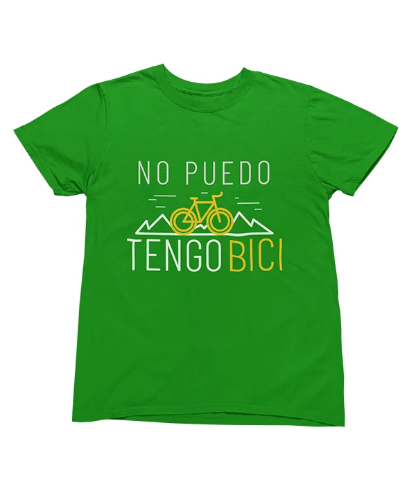 camiseta-no-puedo-tengo-bici-verde