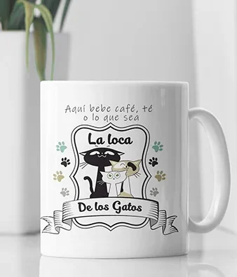 Taza Loca de los gatos