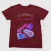 camiseta-no-puedo-estoy-jugando-gamer-friki-granate