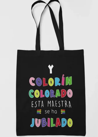 Bolso Colorín colorado maestra se jubila
