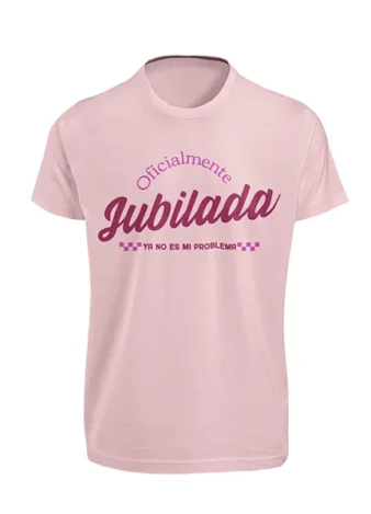 Camiseta Oficialmente Jubilada – Rosa