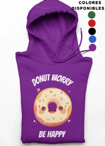 Sudadera Donut worry be happy