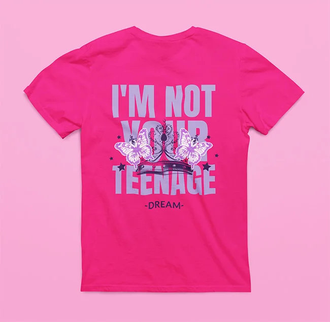 camiseta-i-m-not-your-teenage-dream-fucsia