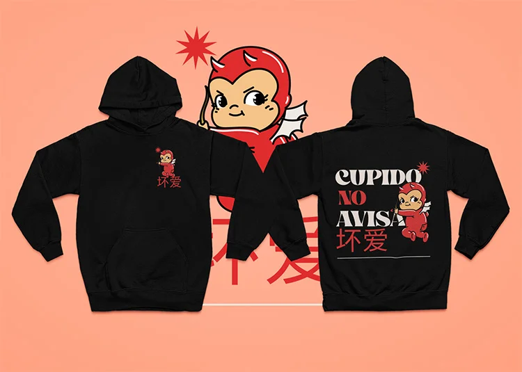 sudadera-capucha-cupido-no-avisa