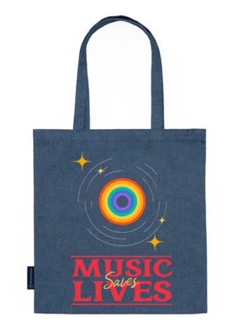 Bolsa vaquera Music save lives