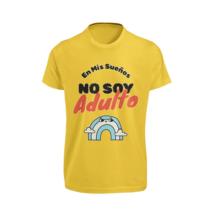 camiseta-en-mis-sueños-no-soy-adulto-amarilla