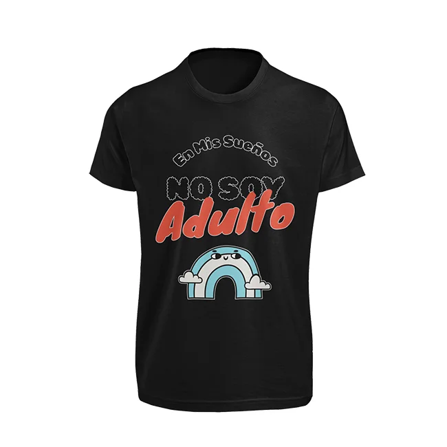 camiseta-en-mis-sueños-no-soy-adulto-negra