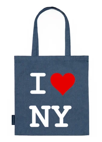 Bolsa vaquera I love New York – Letras blancas