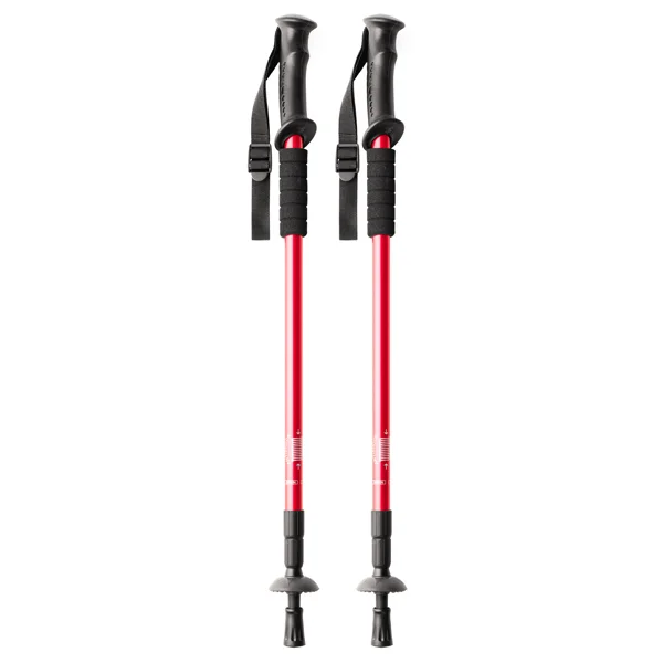 bastones-trekking-rojos-senderismo-montaña