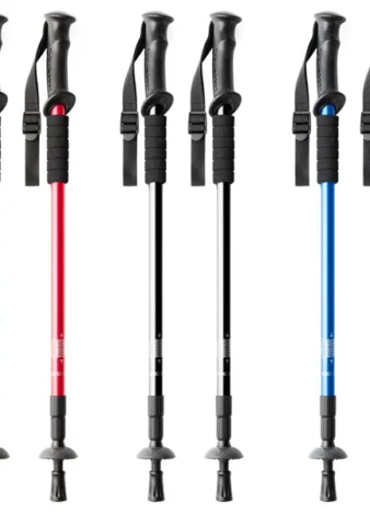 Set de bastones de senderismo plegables de aluminio