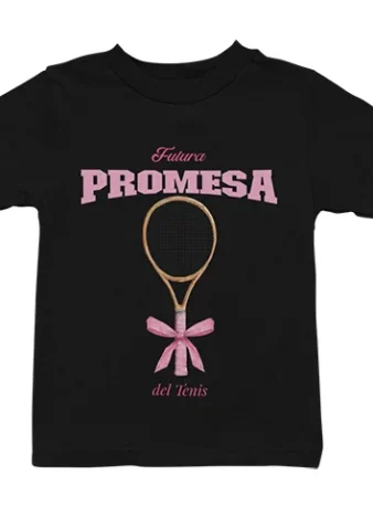 Camiseta Futura promesa del Tenis – Negra