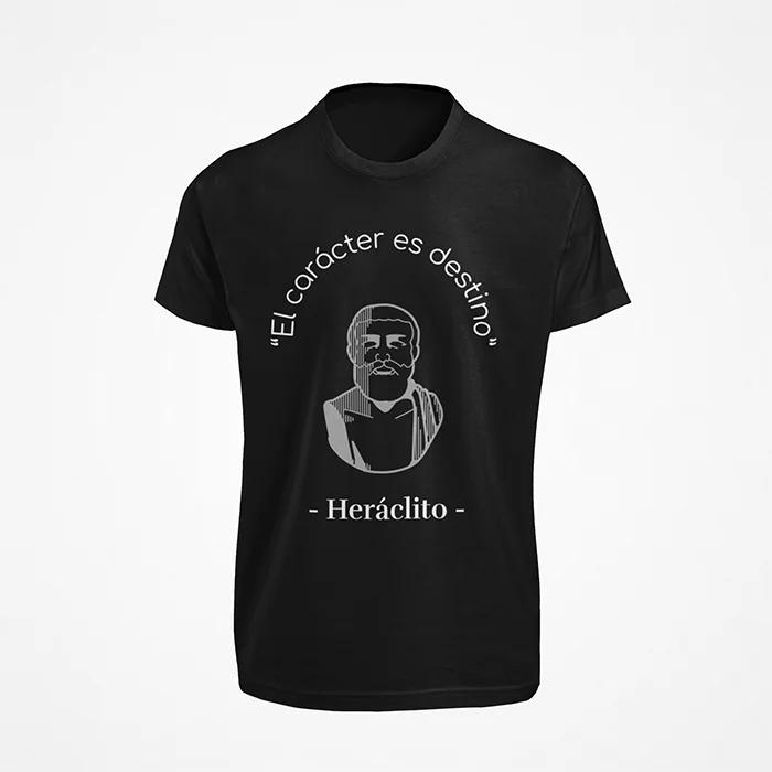 el-caracter-es-destino-heraclito-camiseta-negra