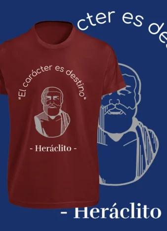 Camiseta Heráclito el Carácter es destino