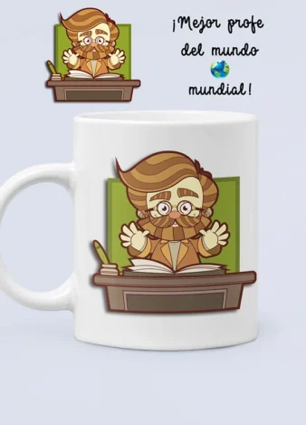 Taza El mejor profe del mundo