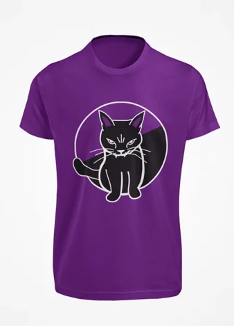 Camiseta Gato – Morada