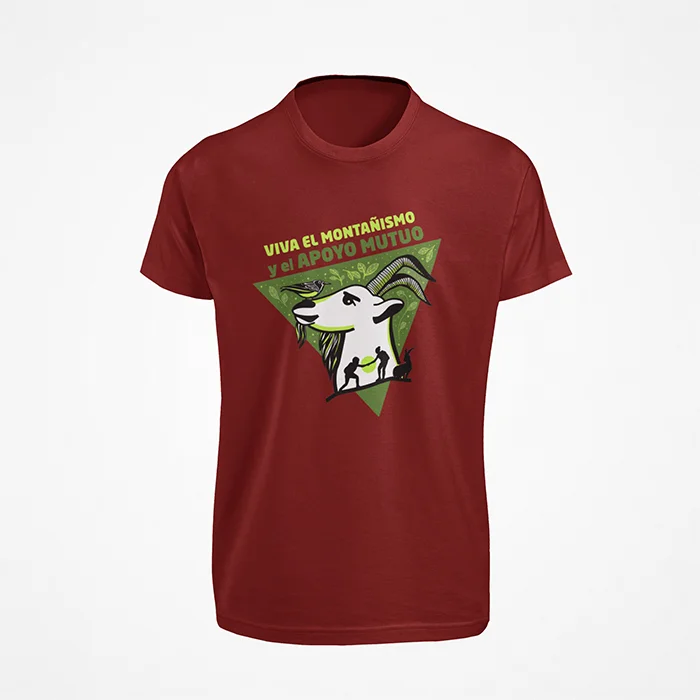 camiseta-viva-el-montañismo-y-el-apoyo-mutuo-granate