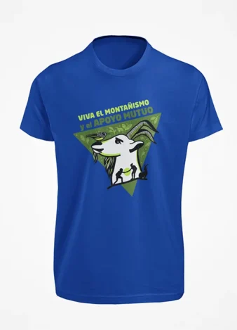 Camiseta Viva el montañismo – Azul