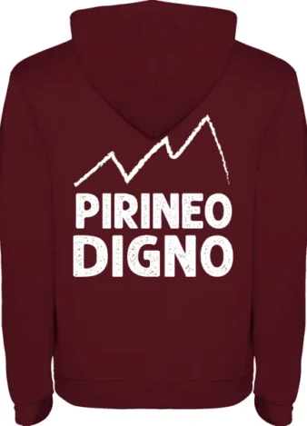 Sudadera Pirineo digno – Granate, S