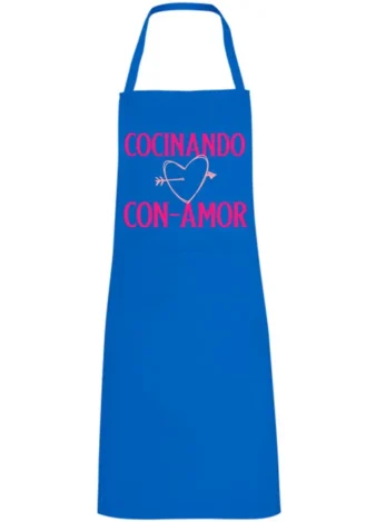 Delantal cocinando con amor