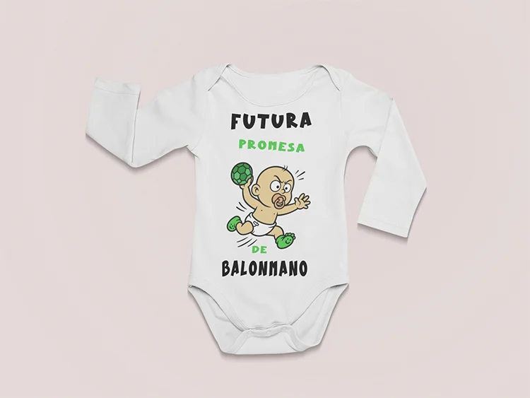 body-bebe-futura-promesa-del-balonmano-manga-larga