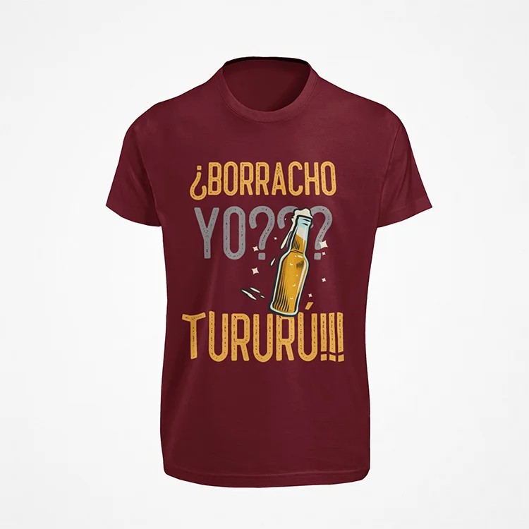 camiseta-borracho-yo-tururu-granate