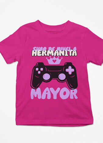 Camiseta Subo de nivel a hermanita mayor