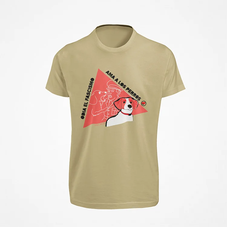camiseta-odia-el-fascismo-ama-los-perros-arena