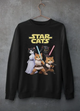 Camiseta o sudadera Star Cats – Sudadera Clásica