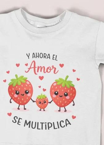 Camiseta infantil Ahora el amor se multiplica