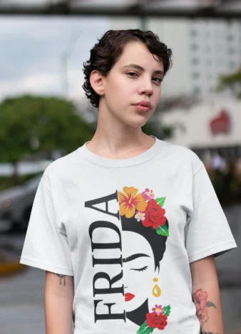 Camiseta de Frida en color blanco