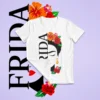 Camiseta de Frida en color blanco - Thumbnail Image 2