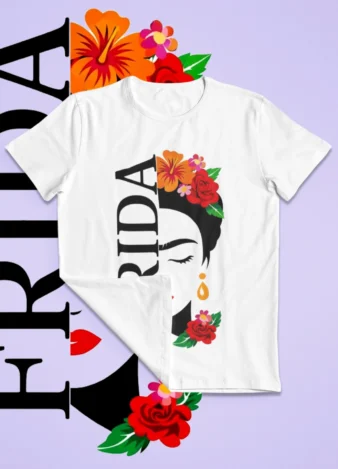 Camiseta de Frida en color blanco