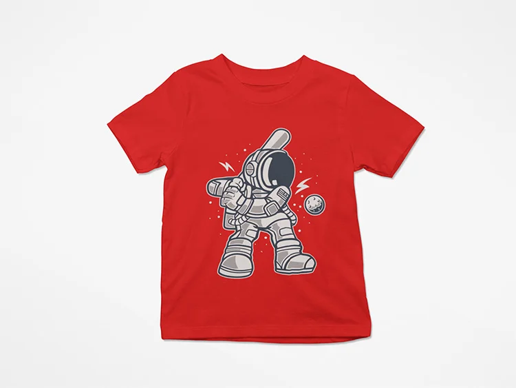 camiseta-infantil-astronauta-beisbol-nino-roja