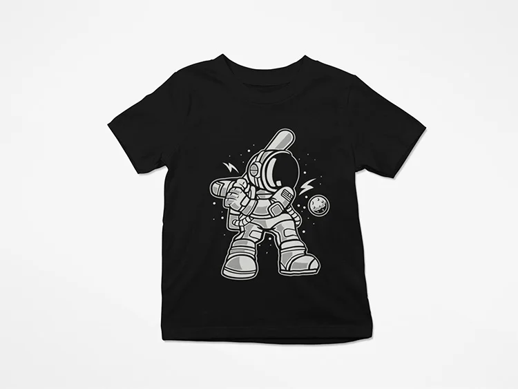 camiseta-infantil-astronauta-beisbol