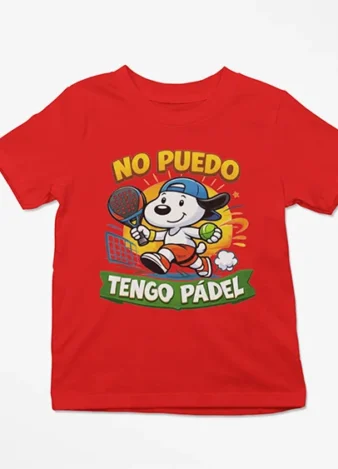 Camiseta infantil No puedo tengo pádel