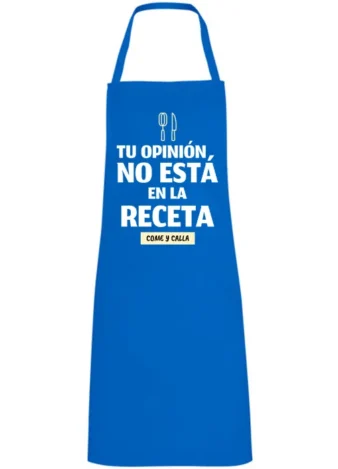 Tu opinión no está en la receta come y calla