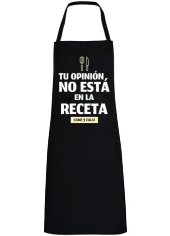 Tu opinión no está en la receta come y calla