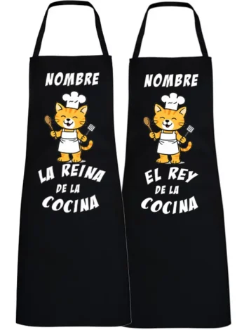 Delantal Personalizable Rey o Reina de la cocina