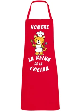 Delantal Personalizable Rey o Reina de la cocina
