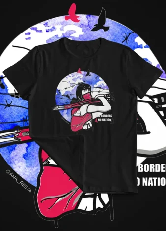 Camiseta No Borders No Nation